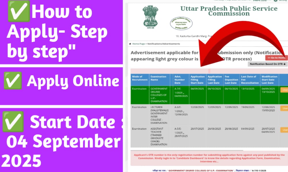 UPPSC Assistant Professor Bharti 2025 -Start